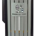 Corbeille ARKEA ETIK 2 x 60L Gris / Jaune - Fabrication française_2