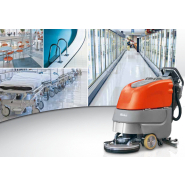 Location courte durée - Autolaveuse accompagnante compacte et maniable - Scrubmaster B30 et B45 Hako - Électrique, réservoir 30-42L, largeur de lavage 43-50cm_2