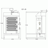 Machine à kebab électrique E1 POTIS_2