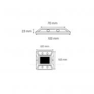 PSR102OR - Plot routier solaire à LED VISO - 4 LED visibles à 800m - Autonome et résistant IP68_2