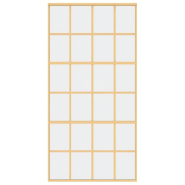Vidaxl porte coulissante doré 102,5x205cm verre esg clair et aluminium 155174_2