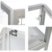 Vitrine Murale LED et verre - Noir Réf : 2228419_2