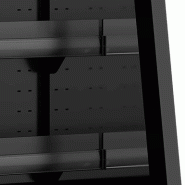 Vitrine réfrigérée murale pour supermarché 270 L | Tefcold - Galaxy GPL10FGD-Black_2