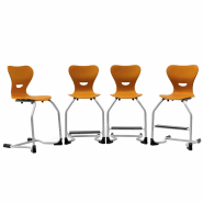 Chaise scolaire avec repose-pieds réglable EWF.3 - Une seule hauteur de travail pour tous - Chaise repose-pieds ergonomique pour école primaire_2
