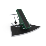 Équipement de fitness extérieur - T-bar 8065150 - Sportpoint Hags - Vert, à fixer sur dalle ou plot béton_2