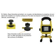 Projecteur LED portable 10W rechargeable - léger, compact et robuste pour chantiers_2