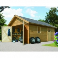 Garage en bois de 20,78m² avec système oscillo-battant