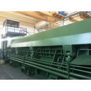 Modèles de presses cisailles Idromec T800, T1100 et T1400 avec puissance moteur jusqu’à 450 kW
