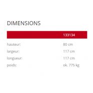 Jardinières Brno 133134 - Komserwis - Hauteur 80 cm - Béton sablé ou peint_2