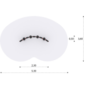 Parcours d'équilibre pour enfants - réf 8056697 - HAGS - Rouge avec fondation à enterrer_2