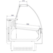 Vitrine réfrigérée de présentation avec service-arrière + réserve réfrigérée_2