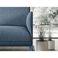 Sofa lounge  classique et moderne Festival à piètement en métal - ref : festival_2