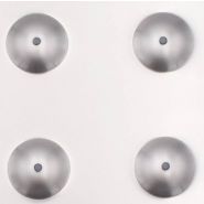 Bande d’éveil à la vigilance en inox - Direct Signalétique - 412 x 600 mm - Fixation par vissage - Intérieur / extérieur_2