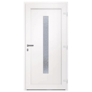 Vidaxl porte d'entrée anthracite 98x200 cm pvc 3157090_2