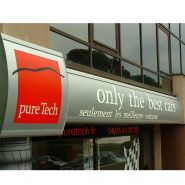 Earhart - panneau d'enseigne murale galbée - dediservices - 2(l) x 0.60 (h)m_2