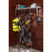 Support pour 5 vélos MOTTEZ - Acier gris, finition époxy, 65x130x36 cm - Charge 75 kg_2