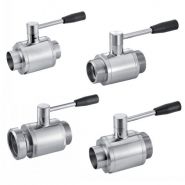 Vannes à boule agro-alimentaire en inox 304 et 316L - 2 ou 3 voies, SMS, DIN et MACON_2