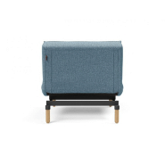 Innovation Living - Fauteuil Splitback Stem Convertible Lit 90x115 cm - Pieds Obus Naturel - Tissu Mixed Dance Light Blue_2