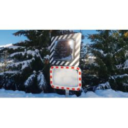 Miroir routier en acier inoxydable - WP Signalisation - Vision à 180 degrés - Différentes formes et dimensions_2