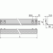 SCHROFF Rail coulissant Eurorack, 25 kg, 900D, 5 paires_2
