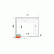 Chambre froide positive CRPF1815 Blanc 1800 x 1500 x 2200 mm 830W TEFCOLD_2