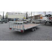 Remorque plateau basculant Lider 32660 - 2 essieux, roues dessous, PTC 3500 kg_2