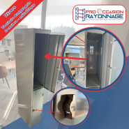 Vestiaire Budget gris  2 casiers - métallique_2