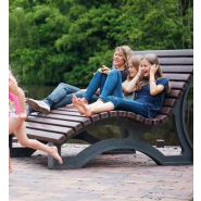 Bain de soleil AVETO - Pour parcs et zones thermales - Longueur 150 cm - ADS EQUIPEMENTS EURL - Lames premium sans échardes_2