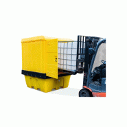 Armoire de rétention PEHD 1775x1770x2265 + Caillebotis PE - 1260L - Jaune_2