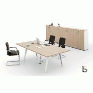 Table de réunion rectangulaire Pigreco - MARTEX - Non, 240, Blanc, Blanc_2