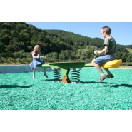 Balançoire mono feuille sur ressort - JIN-0413 - Husson International - Tranche d'âge 2-8 ans - Dimensions 2686x405x757 mm_2