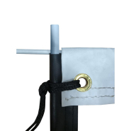 Filet de volley ball haute competition 9.5x1M 4mm simple - Conforme aux réglementations FFVB et FIVB - Idéal pour les compétitions de haut niveau_2