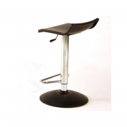 Tabouret de bar réglable et pivotant - Over T - structure en métal chromé et assise en technopolymère_2