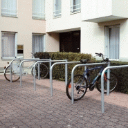 Arceau cycles et motos simple - Mercure - acier galvanisé - design compact et sécurisé - réf 8207520_2