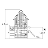 Structure multi-jeux 3 à 12 ans - Uniplay Sikkim - 8049696 - Hags, poteaux et panneaux bois - fondation à enterrer_2