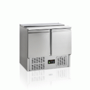 Comptoir pour saladette GN1/1 - 2 portes pleines à charnières | Tefcold - GS92_2