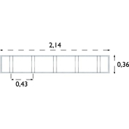 Rampe à vélos Columba réf-8003535 - Hags - 5 places, galvanisé, free standing_2