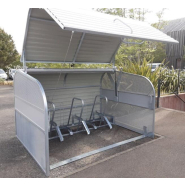 Consigne vélo collective compacte et personnalisable - VelMalle - 6 vélos avec supports adaptés et fermeture par clés_2