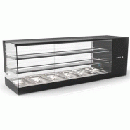 Vitrine réfrigérée LOGIC TRIPLE  - Avec étagères neutres - 6 bacs GN 1/3 | Sayl Barcelona - Avec 2 étagères_2