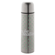 Thermos - Bouteille isotherme double paroi en acier inoxydable - 500 ml - Couleur argenté_2