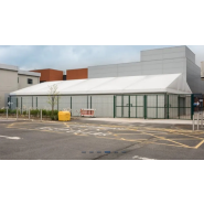 Bâtiment modulaire pour salle de classe et gymnase polyvalent - HTS TENTIQ GMBH - structures métallo-textiles avec options d'isolation_2