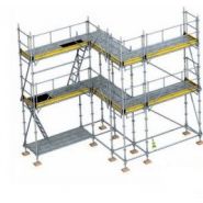 Échafaudage sécurisé avec garde-corps MDS catégorie 2