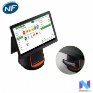TPV FP1510 - Caisse enregistreuse tactile certifiée NF525 avec double écran et imprimante intégrée_2