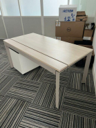 Bureau droit avec Passe-Câble Steelcase - 160 x 80 cm - d'occasion - Design élégant et moderne_2