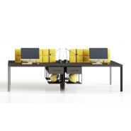 Bureau coworking surf - sur-mesure - pieds en chêne massif et plateau mélaminé 25 mm_2