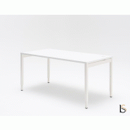 Bureau droit réglable en hauteur OGI Y - MDD - Blanc, 180 x 80 cm_2
