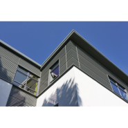 Panneau sandwich de bardage isolé pour façade, fixation cachée avec âme isolante - QUADCORE LOUVRE_2