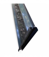 Plaque de soubassement en tôle thermo laqué anthracite - 247 cm x 25 cm x 1,5 mm pour panneaux grillage clôture_2