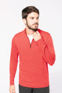 Pull 1/4 zip homme - Réf: K970 - Kariban - 50% coton / 50% acrylique - plusieurs tailles et couleurs disponibles_2