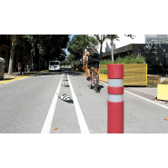 Séparateur de piste cyclable Gota VBA21 - en PVC recyclé avec peinture réfléchissante_2